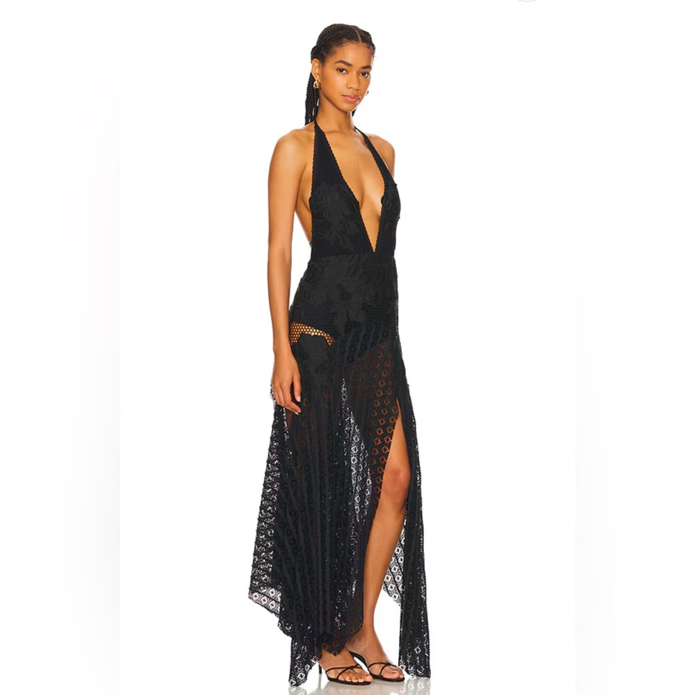 Free People Celeste Maxi Dress in Black size 10